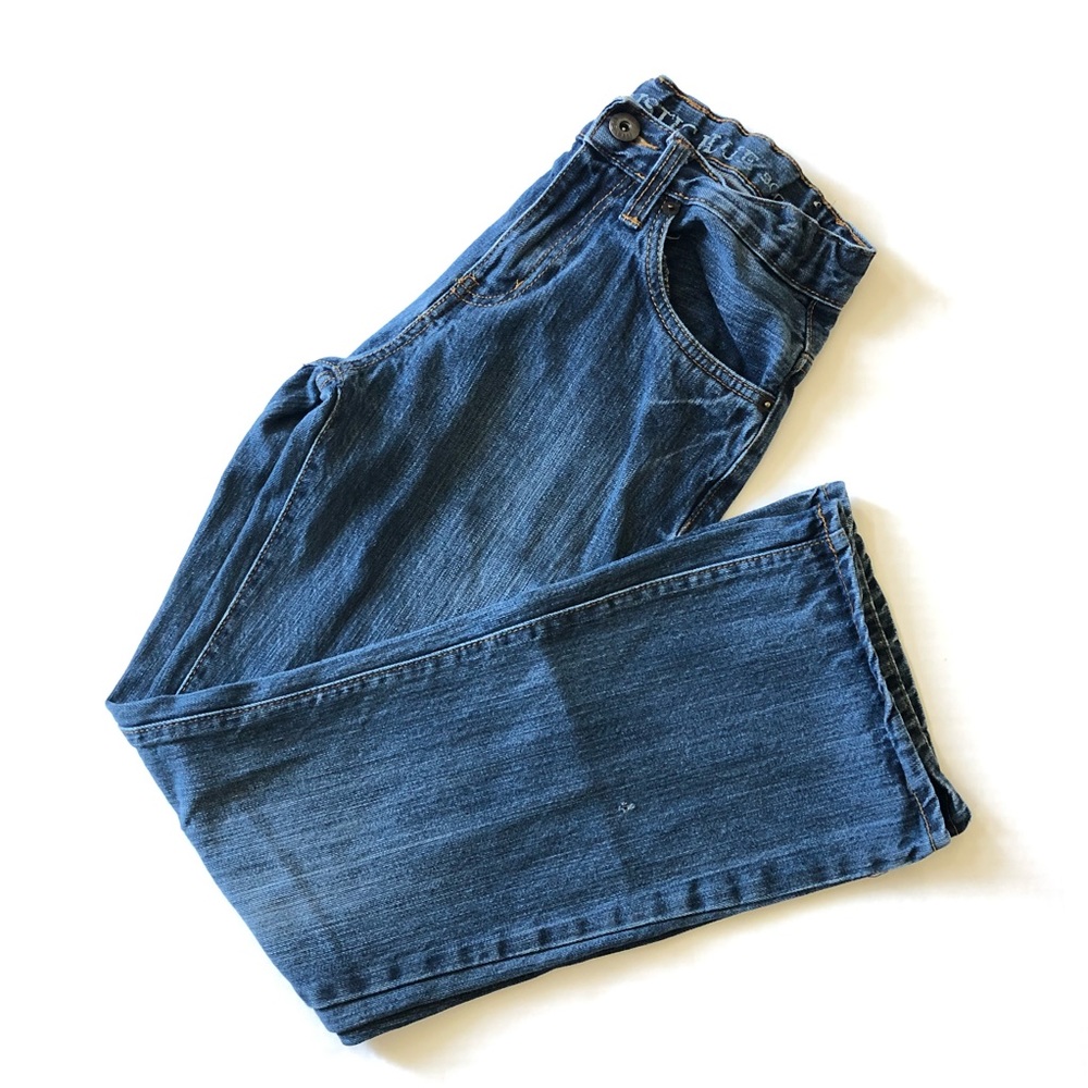 🧸6/$25 Rustic blue denim size 14 bootcut